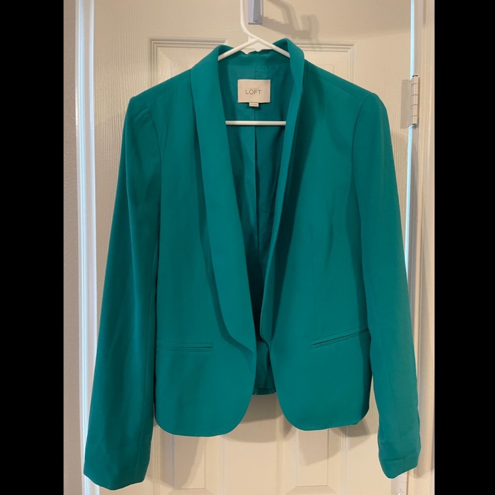 Loft Teal Blazer Jacket